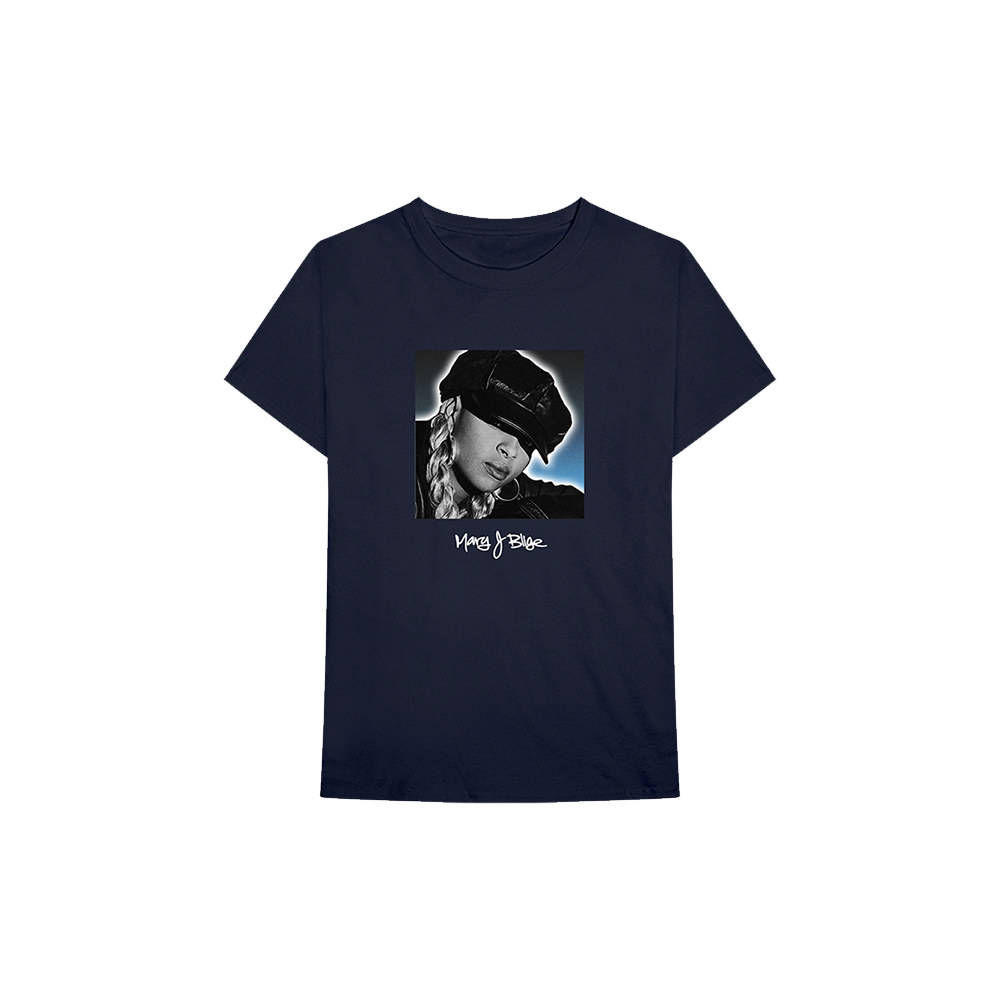 Mary J. Blige, My Life Tracklist T-Shirt (Navy)